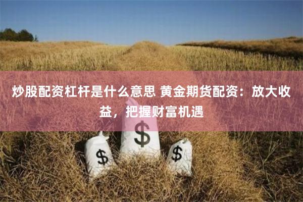 炒股配资杠杆是什么意思 黄金期货配资：放大收益，把握财富机遇